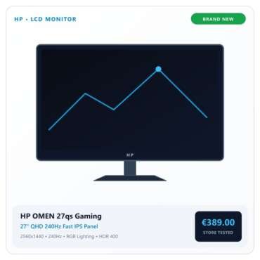 [NEW] HP OMEN 27qs 27" QHD 240Hz High-Refresh Gaming Monitor