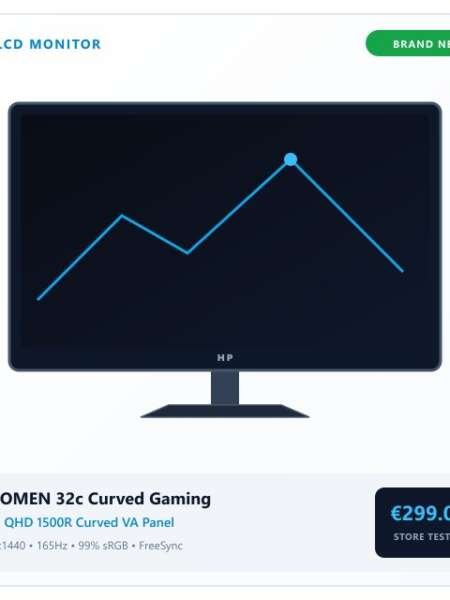 [NEW] HP OMEN 32c 31.5" QHD 165Hz 1500R Curved Gaming LCD